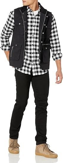 Black And White Checkered Shirt image 4